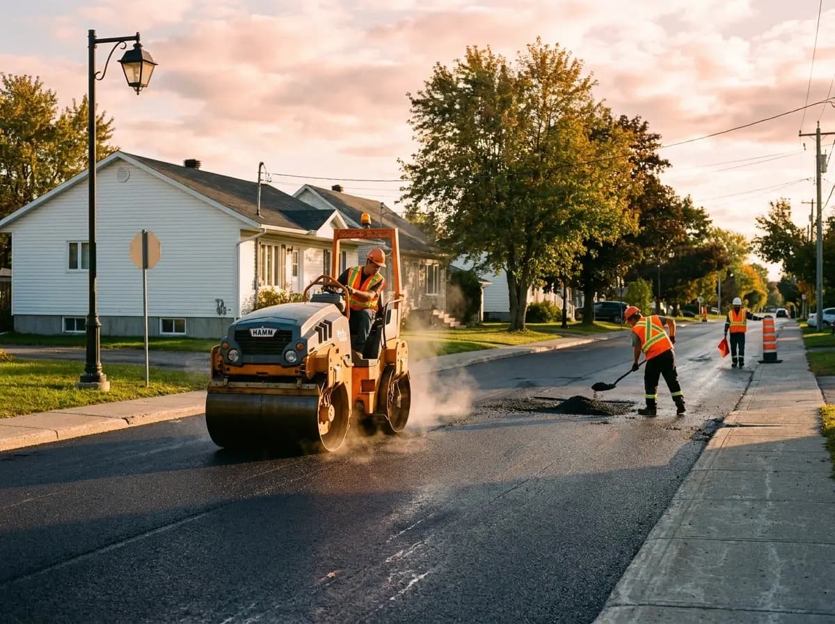 Pavage municipal — Pavage Préfontaine